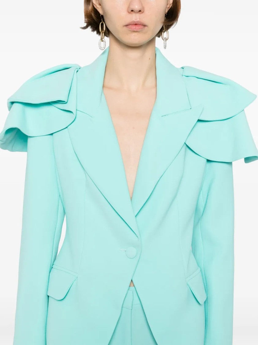 Saiid Kobeisy Ruffled Tailored Jacket