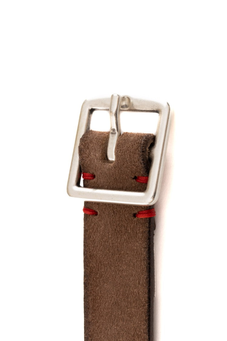 Eleventy Low Suede Belt