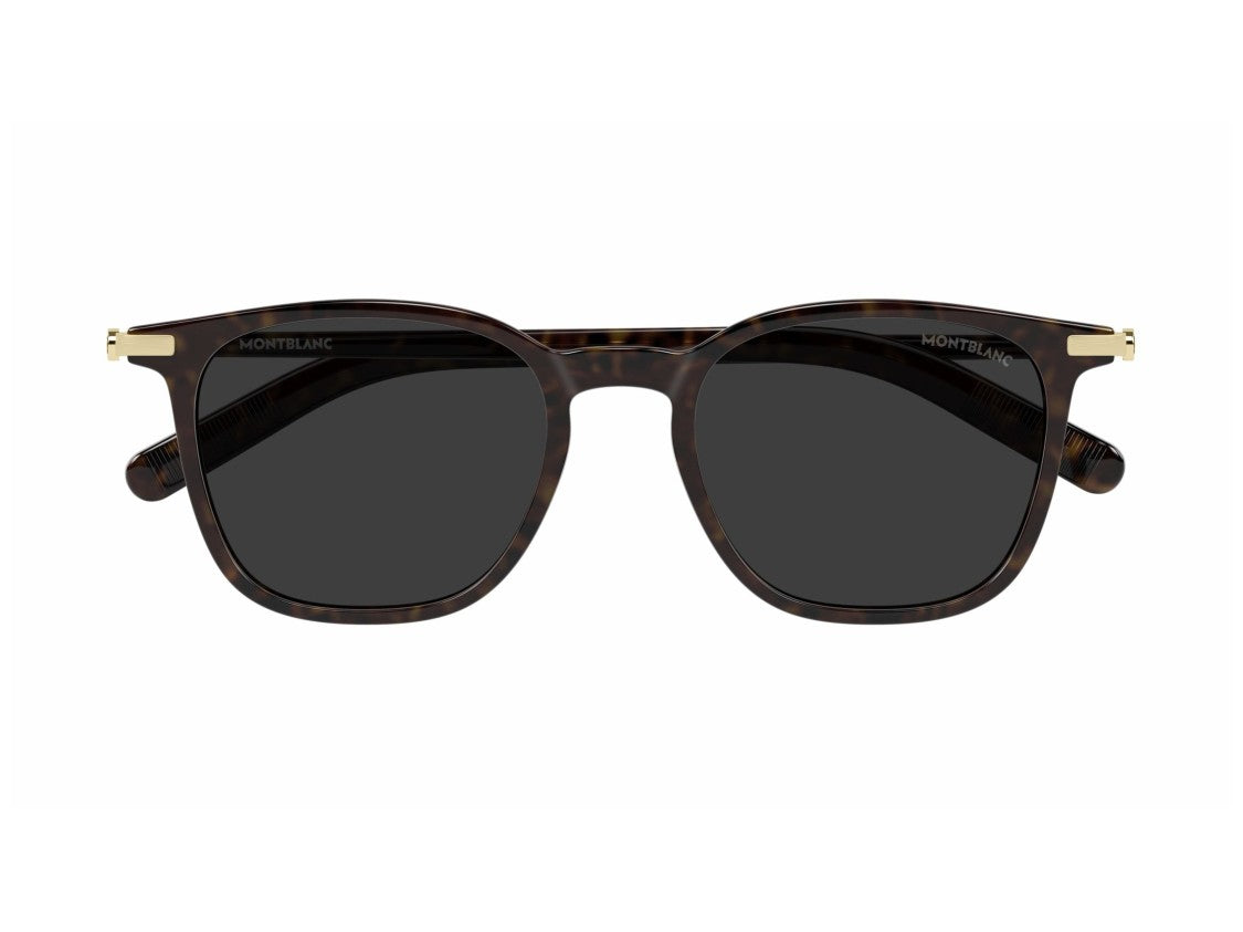 Montblanc Gold Mb0460s Tortoiseshell Square Sunglasses
