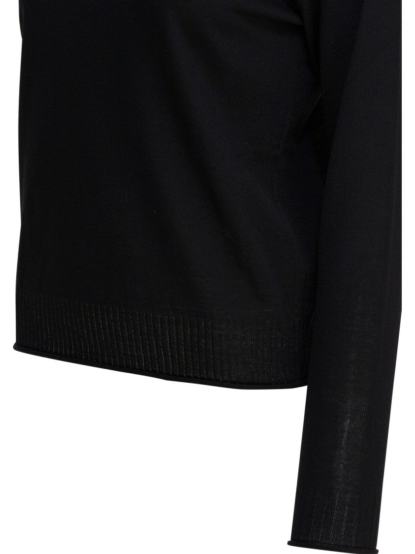 Ines De La Fressange Classic Round Neck Knitwear With Ribbed Detailing