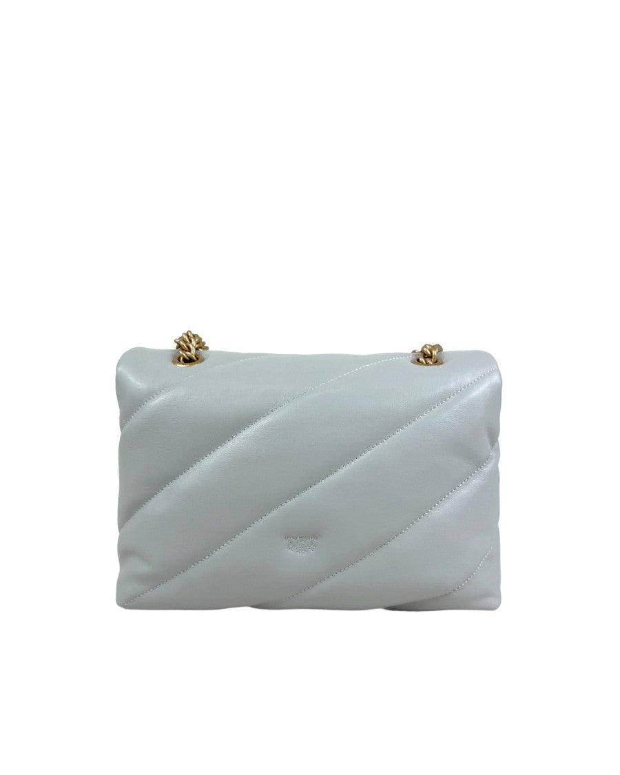 Pinko Borsa A Tracolla Media Love Bag Puff Perla Antique Gold