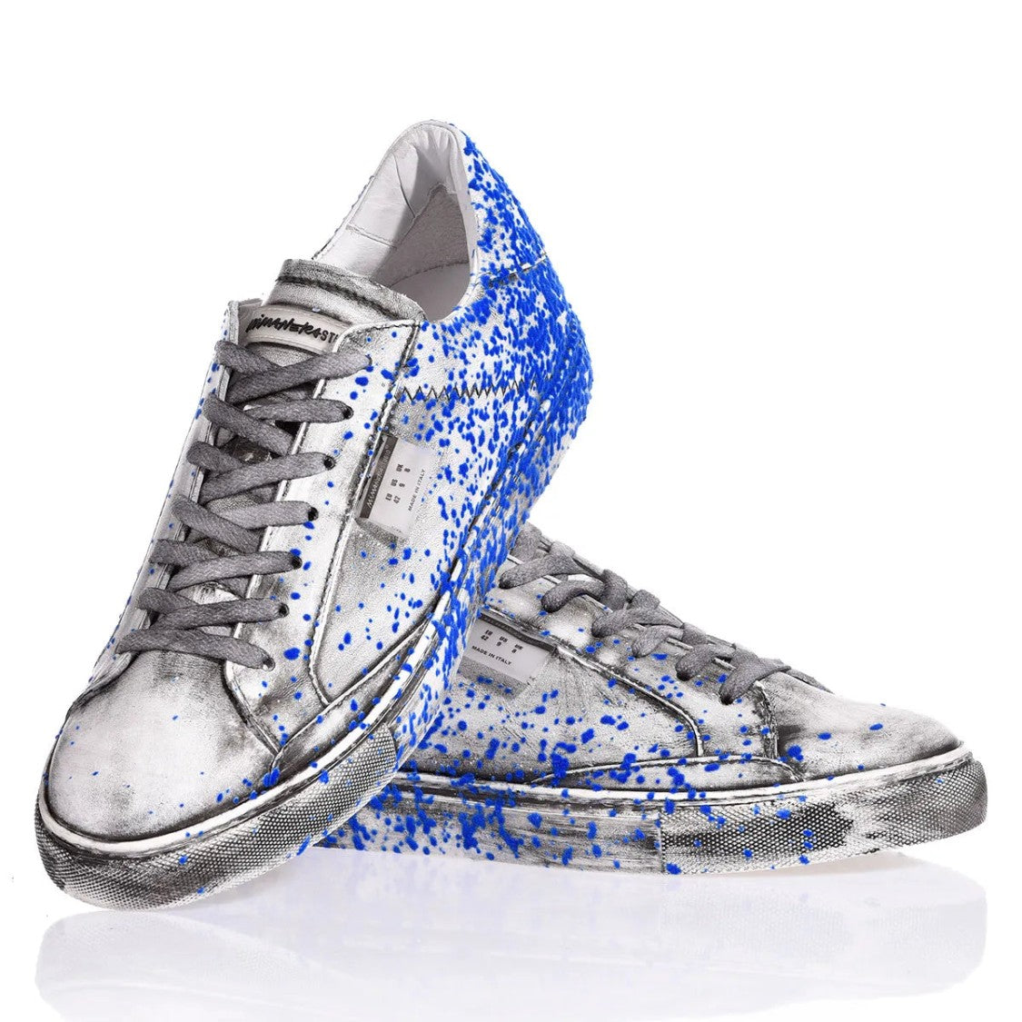 Mimanera Garage Blue Flock Sneakers