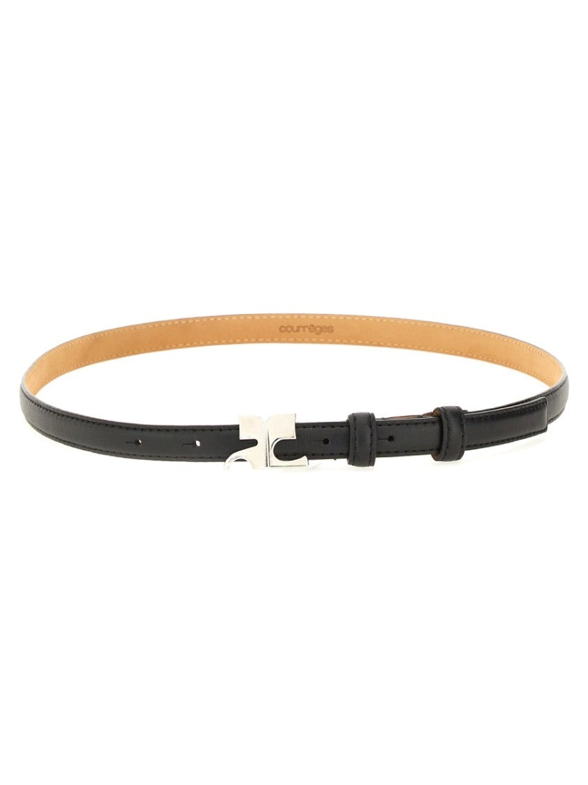 Courrèges Leather "Ac" Belt