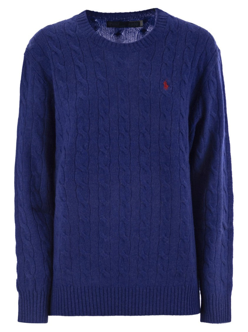 Polo Ralph Lauren Plaited Wool And Cashmere Crew-Neck