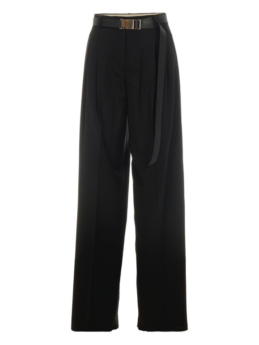 Max Mara High-Rise Trousers With Detachable Belt