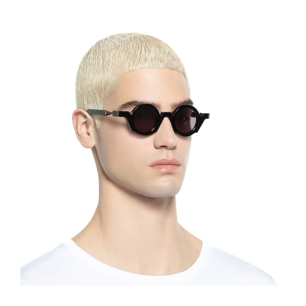 Vava Wl0070 White Label Bold Bio-Acetate Round Sunglasses