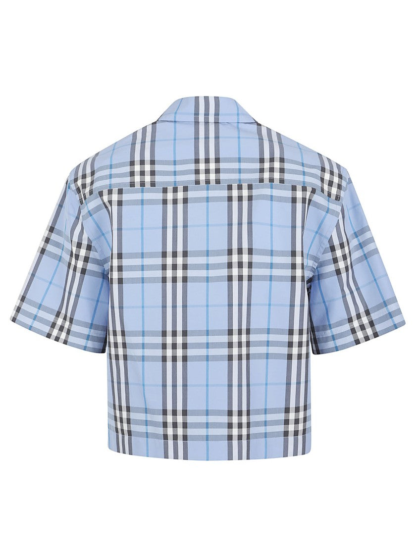 Burberry Cropped Shirt With Classic Check Pattern