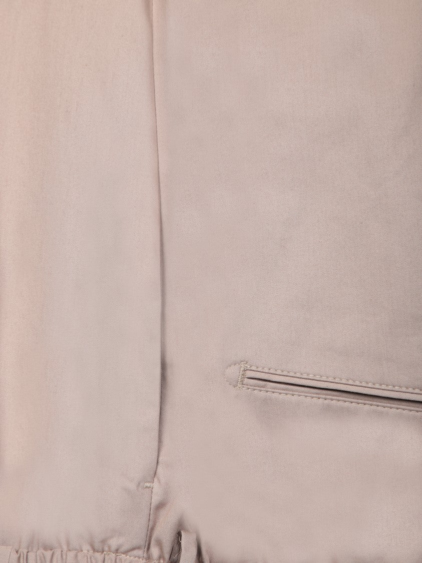 Tagliatore Beige Tailored Suit With Notch Lapels