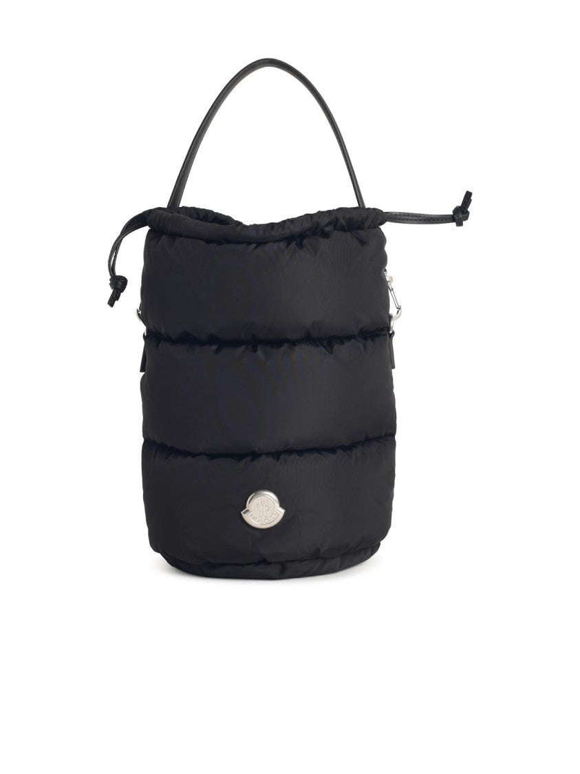 Moncler 'Caradoc' Bucket Bag In Black Polyamide
