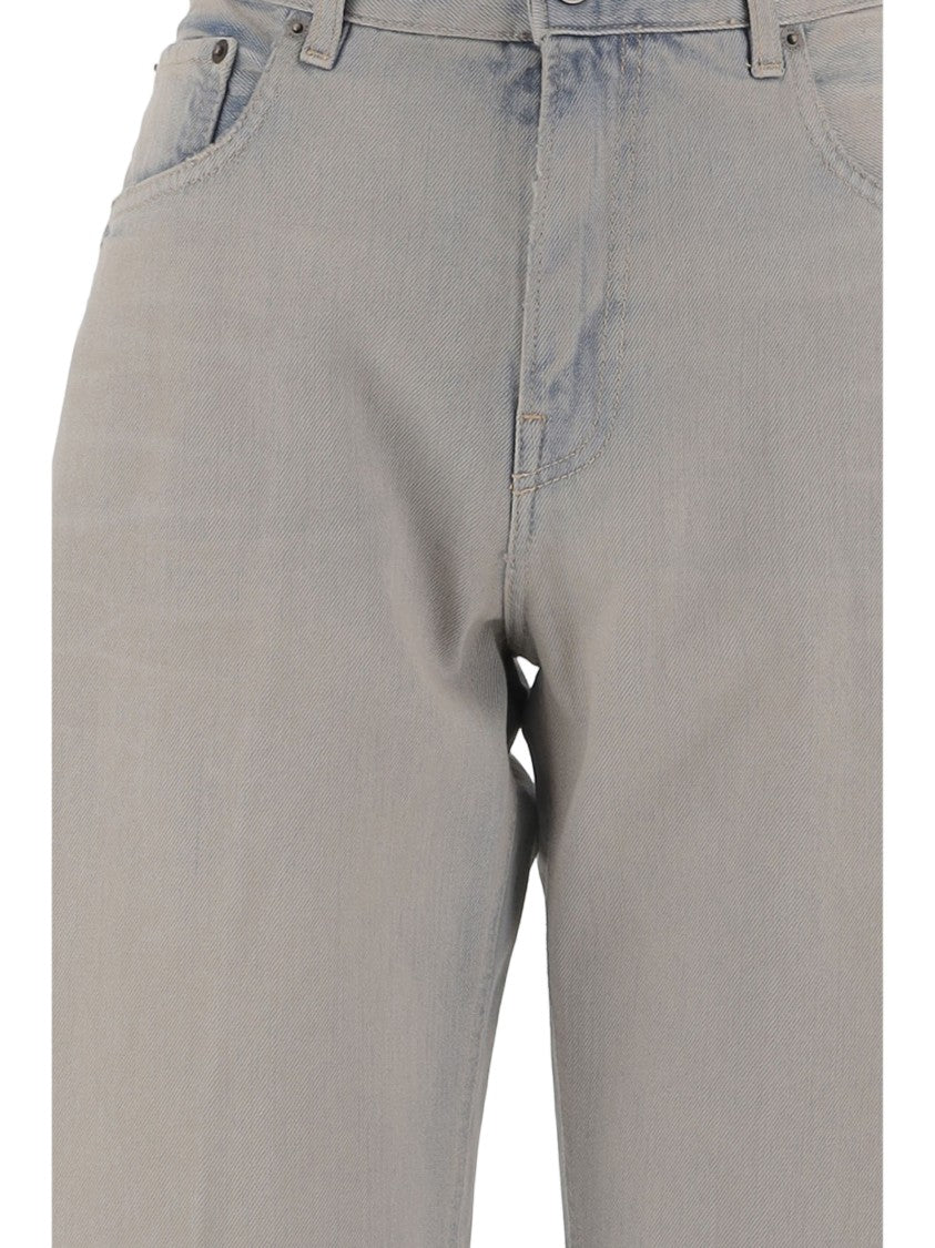 Haikure Straight-Leg Light Gray Jeans