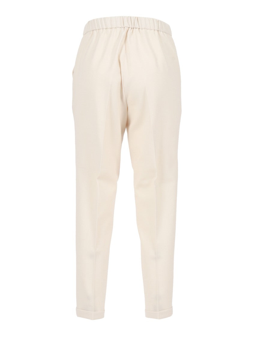 Antonelli Tailored High-Waist Trousers With Subtle Front Pleats