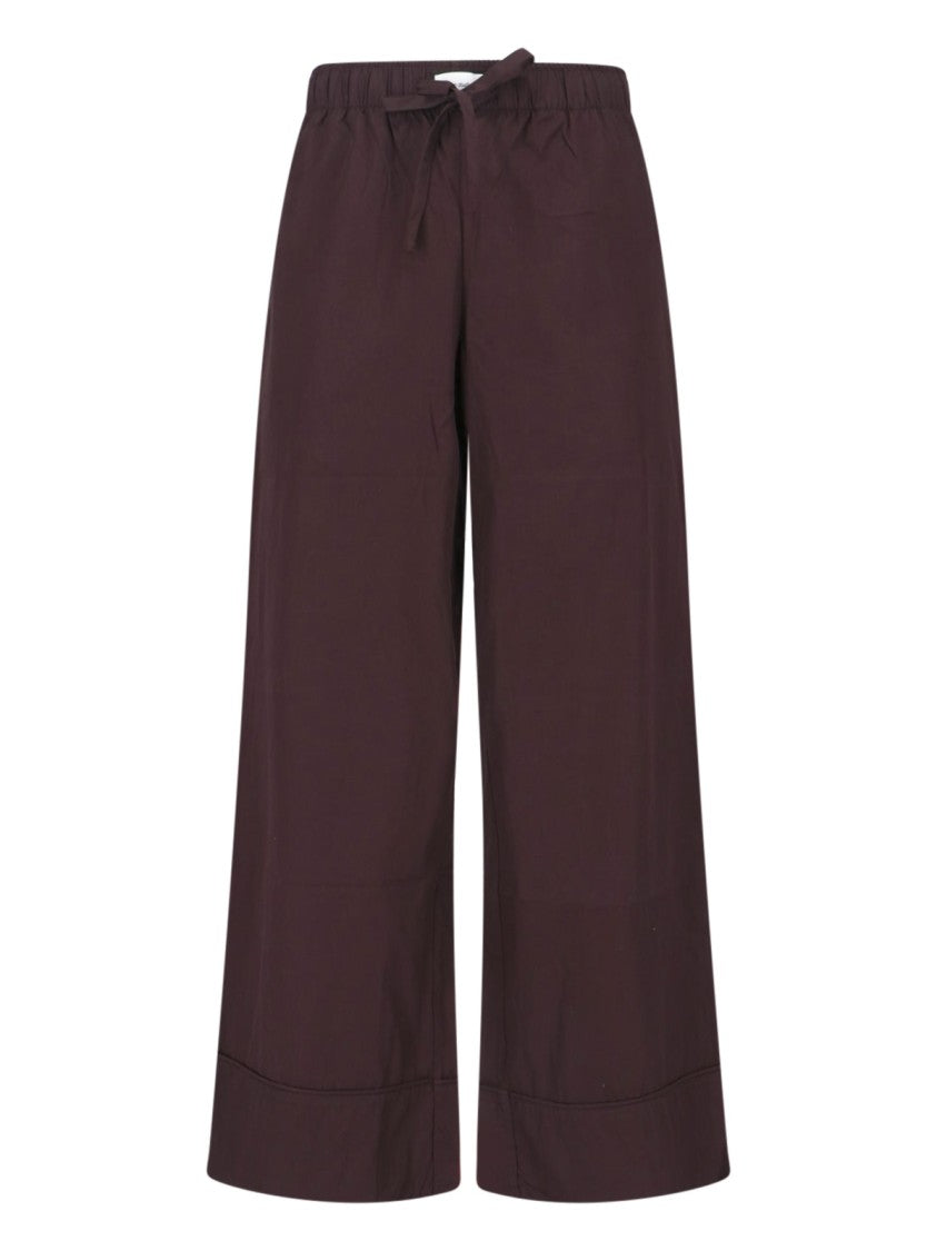 Entire Studios Brown Lounge Wide-Leg Cotton Pants