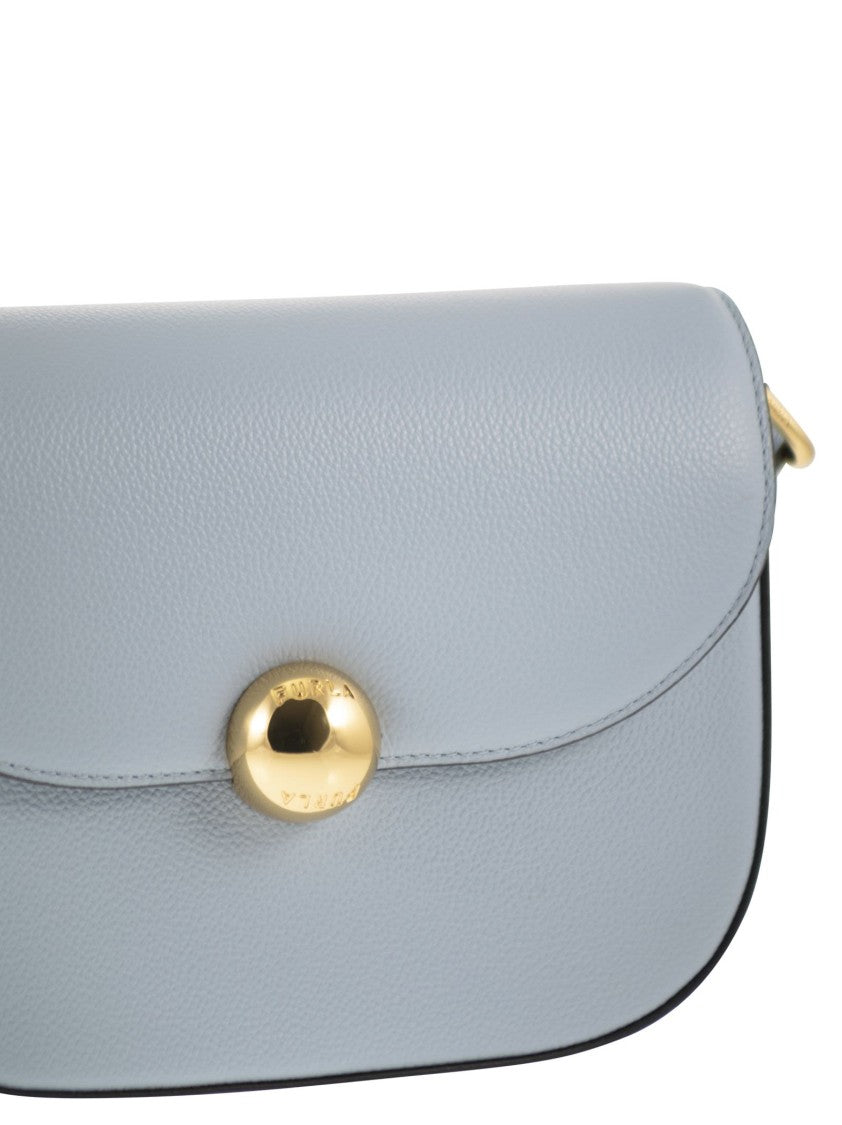 Furla Compact Saddle Design Shoulder Bag With Iconic Logo