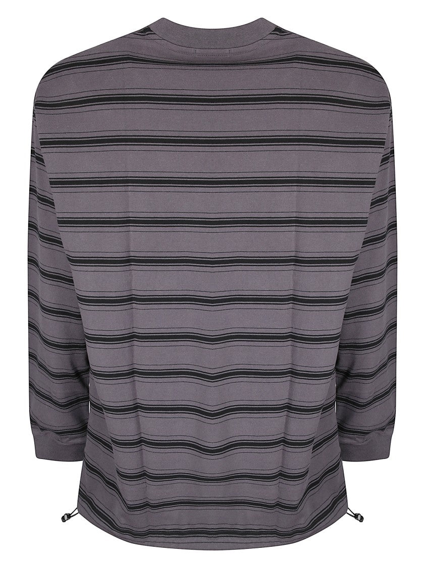 Comme Des Garçons Crew Neck Sweatshirt With Adjustable Hem