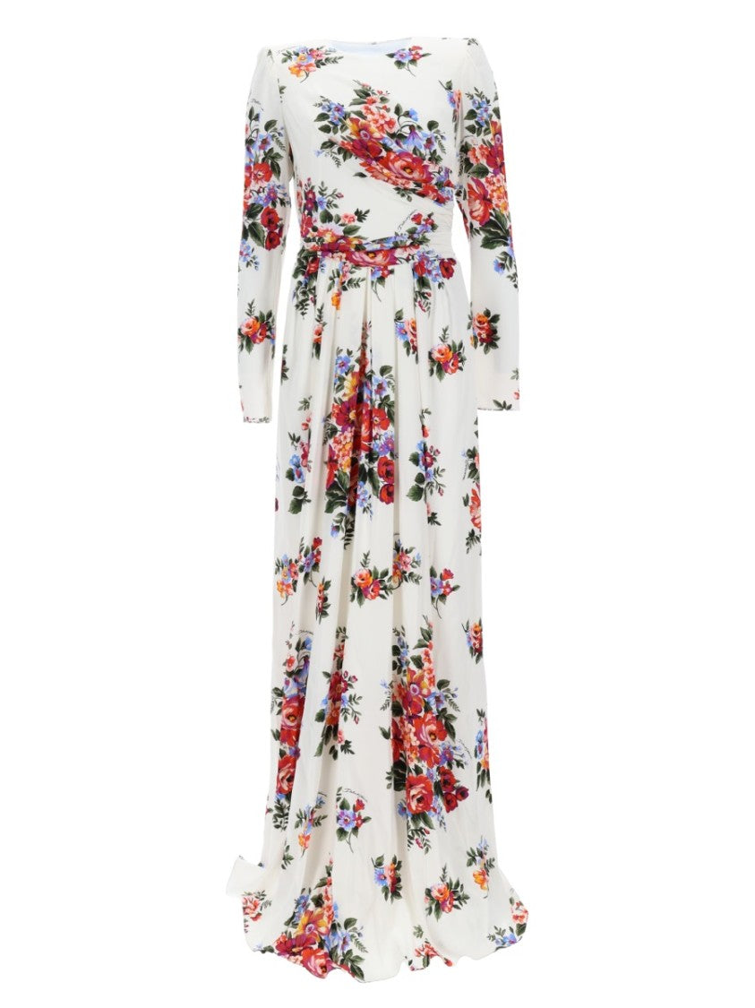 Dolce & Gabbana Floral Print Long Day Dress