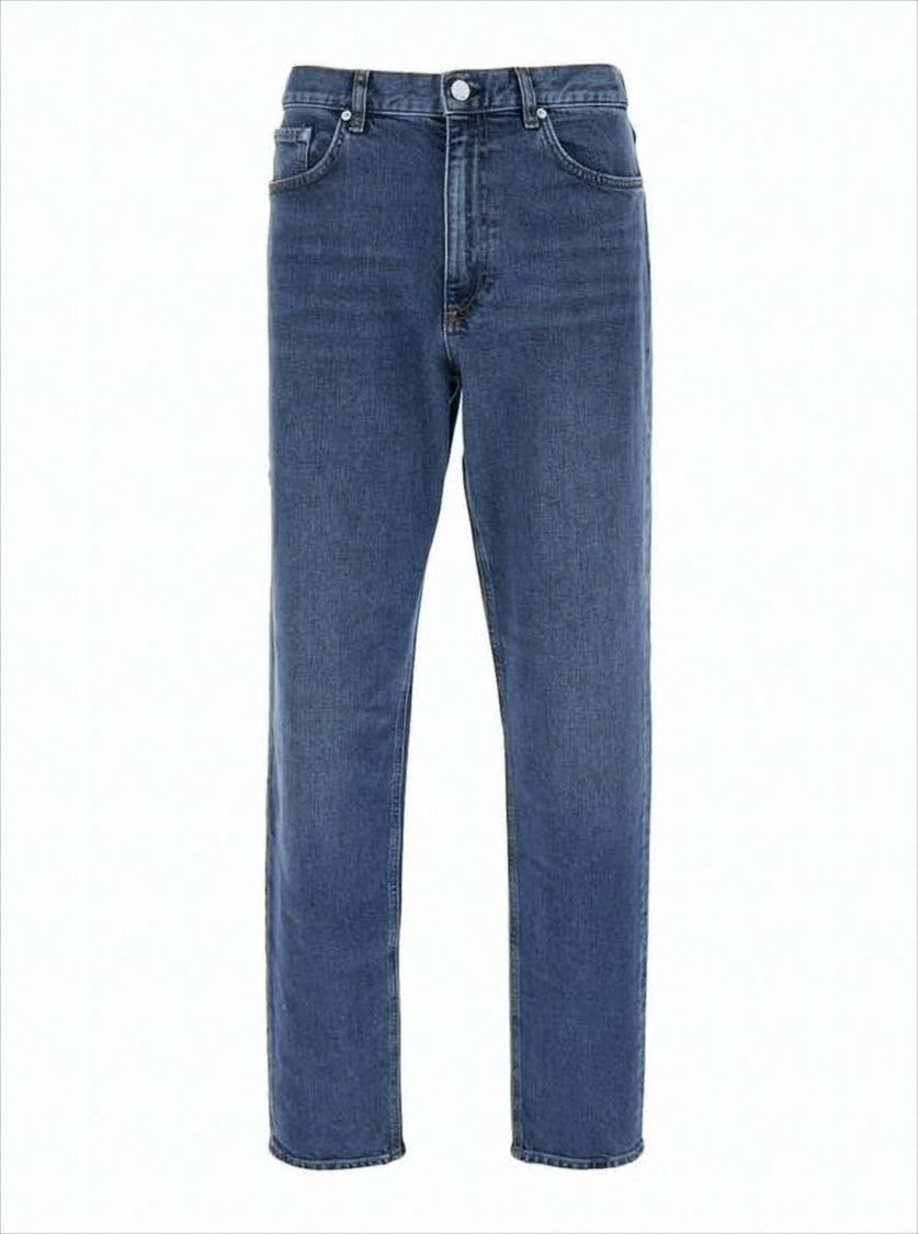 Theory Straight-Leg Denim Pants With Classic Waist