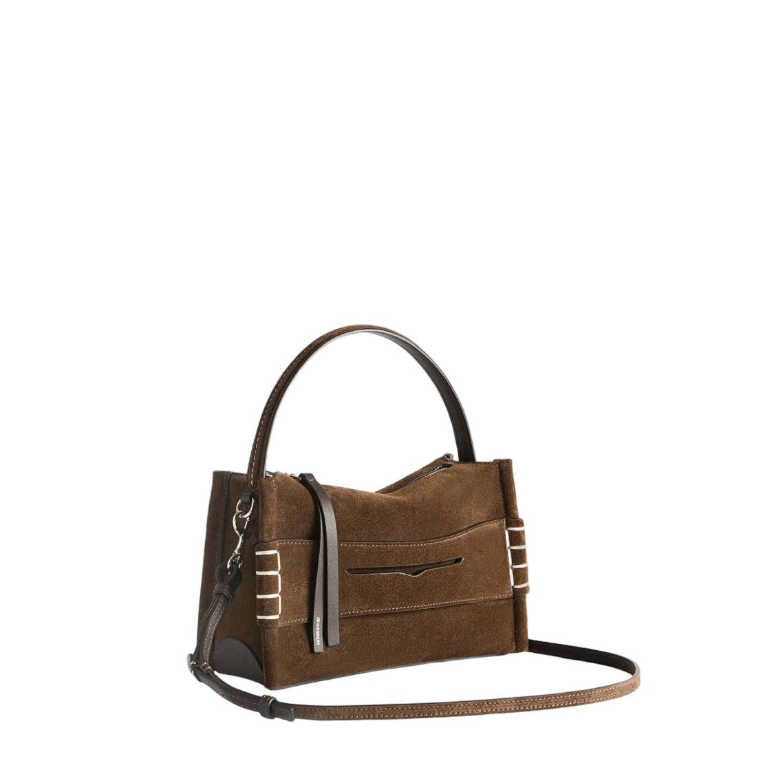 J. W. Anderson Rectangular Brown Suede Leather Handbag