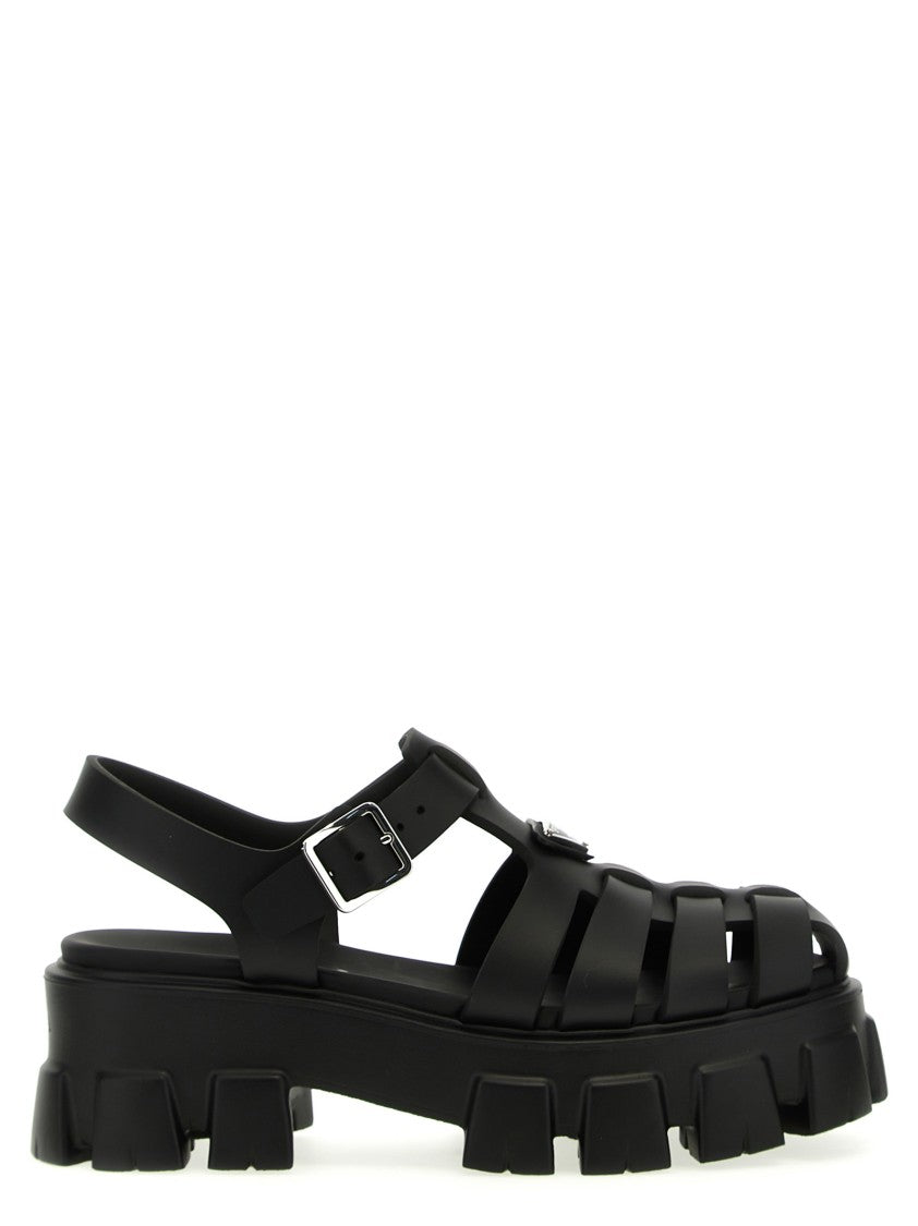 Prada Cage Monolith Sandals