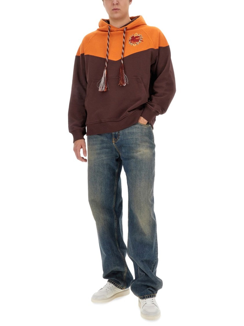 Etro Color-Block Hooded Sweatshirt