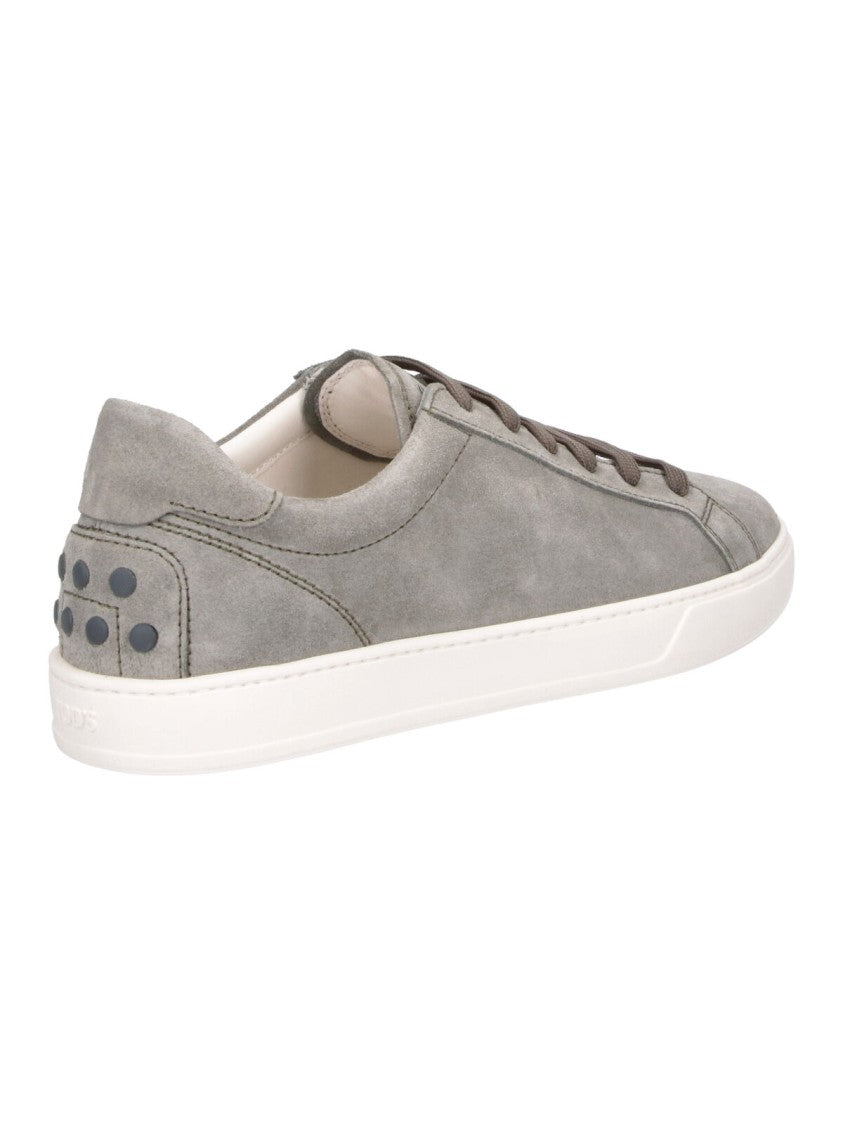Tod's Green Calf Suede Sneakers