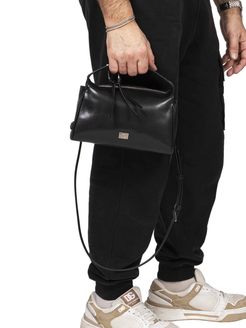 Dolce & Gabbana Polished Finish Detachable-Strap Crossbody Bag
