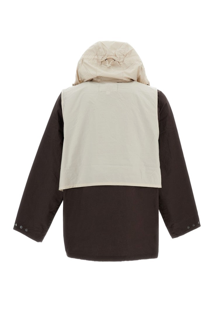 Barbour Hybrid Oversized Smock Jacket With Corduroy Collar