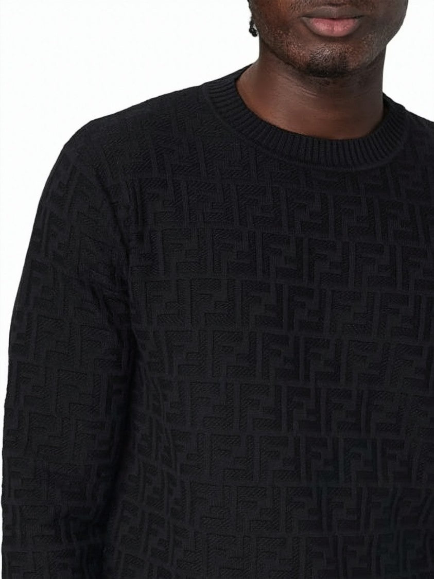 Fendi Black Crewneck Sweatshirt