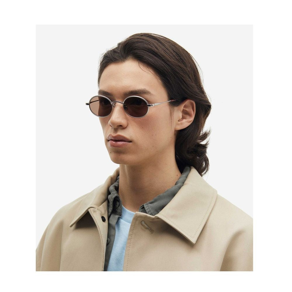 Projekt Produkt P11 Clcc7 Oval Titanium Sunglasses
