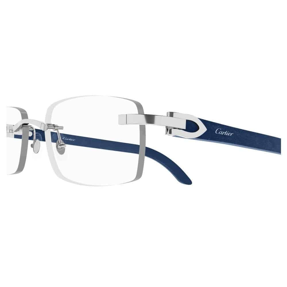 Cartier Ct0052o Rimless Rectangular Eyeglasses