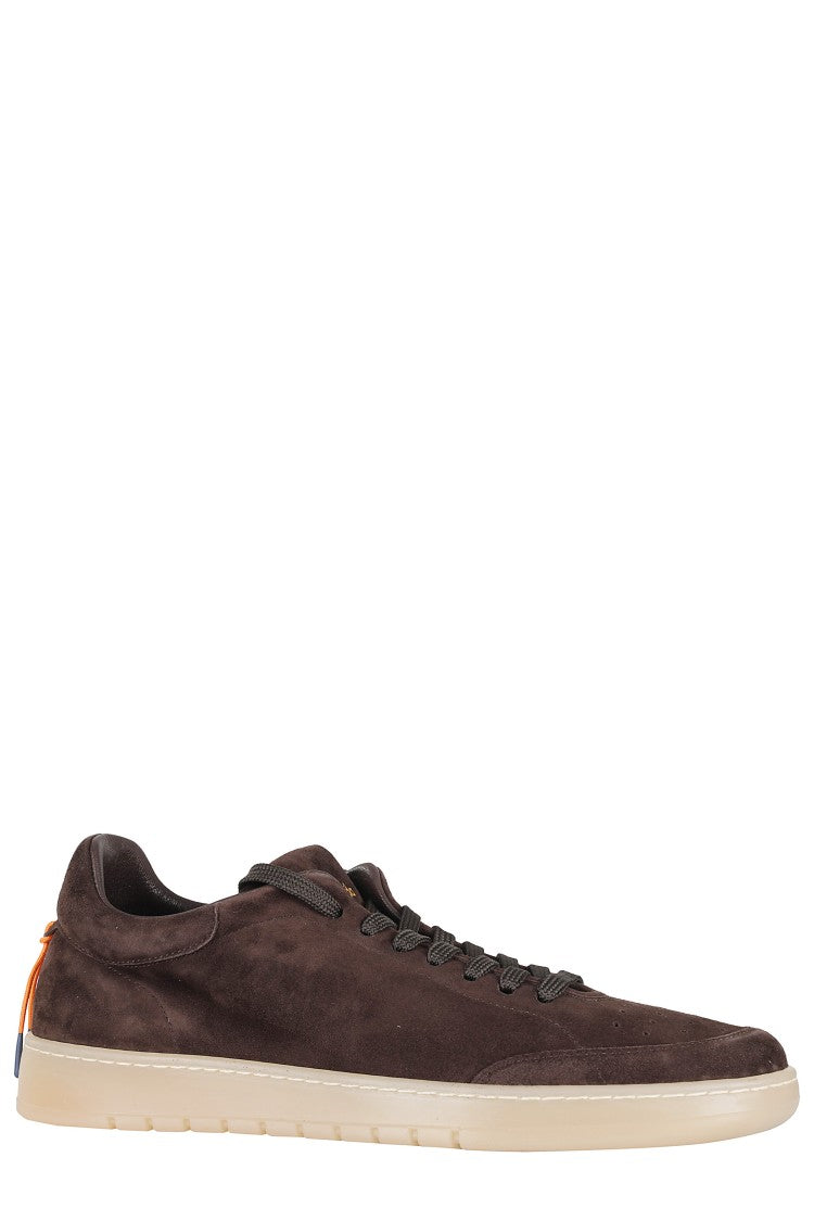 Barracuda Brown Giordan G74 Vintage-Effect Suede Sneakers