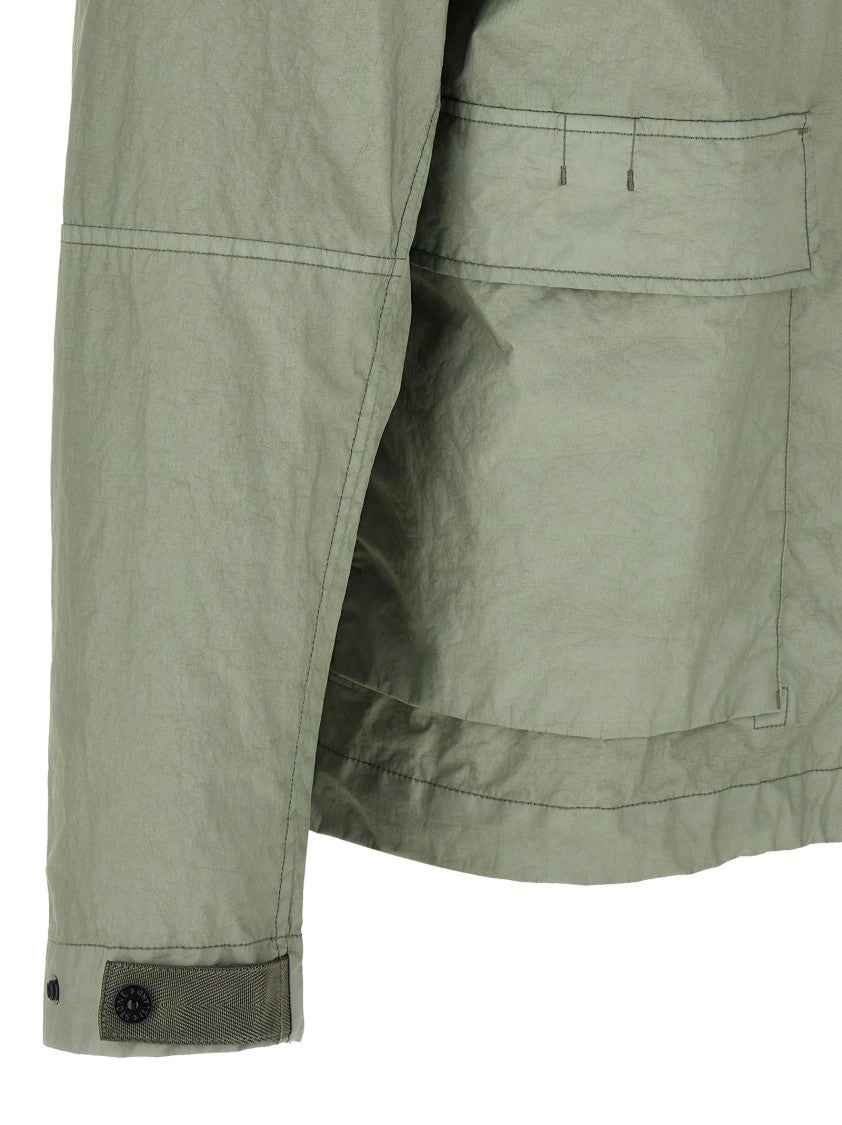 Stone Island Matte Nylon Casual Jacket With Adjustable Hood