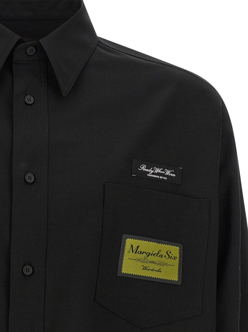 Mm6 By Maison Margiela Jacquard Label Shirt