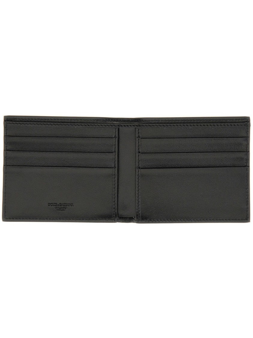 Dolce & Gabbana Calfskin Leather Bifold Wallet