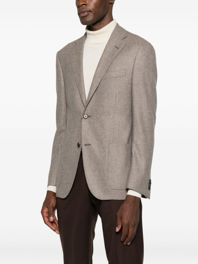 Corneliani Tailored Brown Blazer With Classic Design