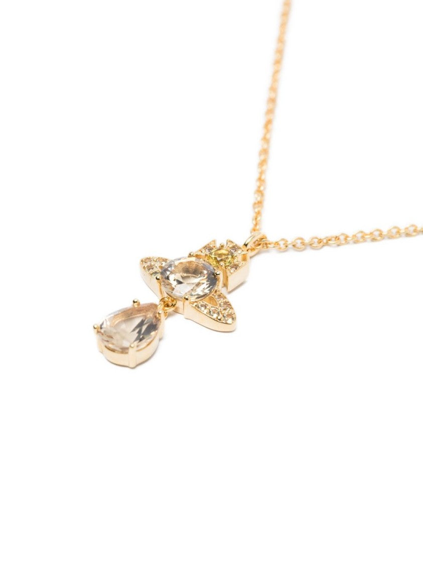 Vivienne Westwood Gold-Tone Pendant Adjustable Link Necklace