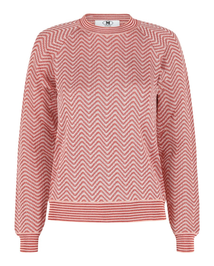 M Missoni Zig Zag Crewneck Sweater