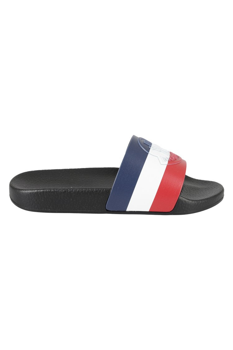 Moncler Jeanne Black Plastic Slide Sandal