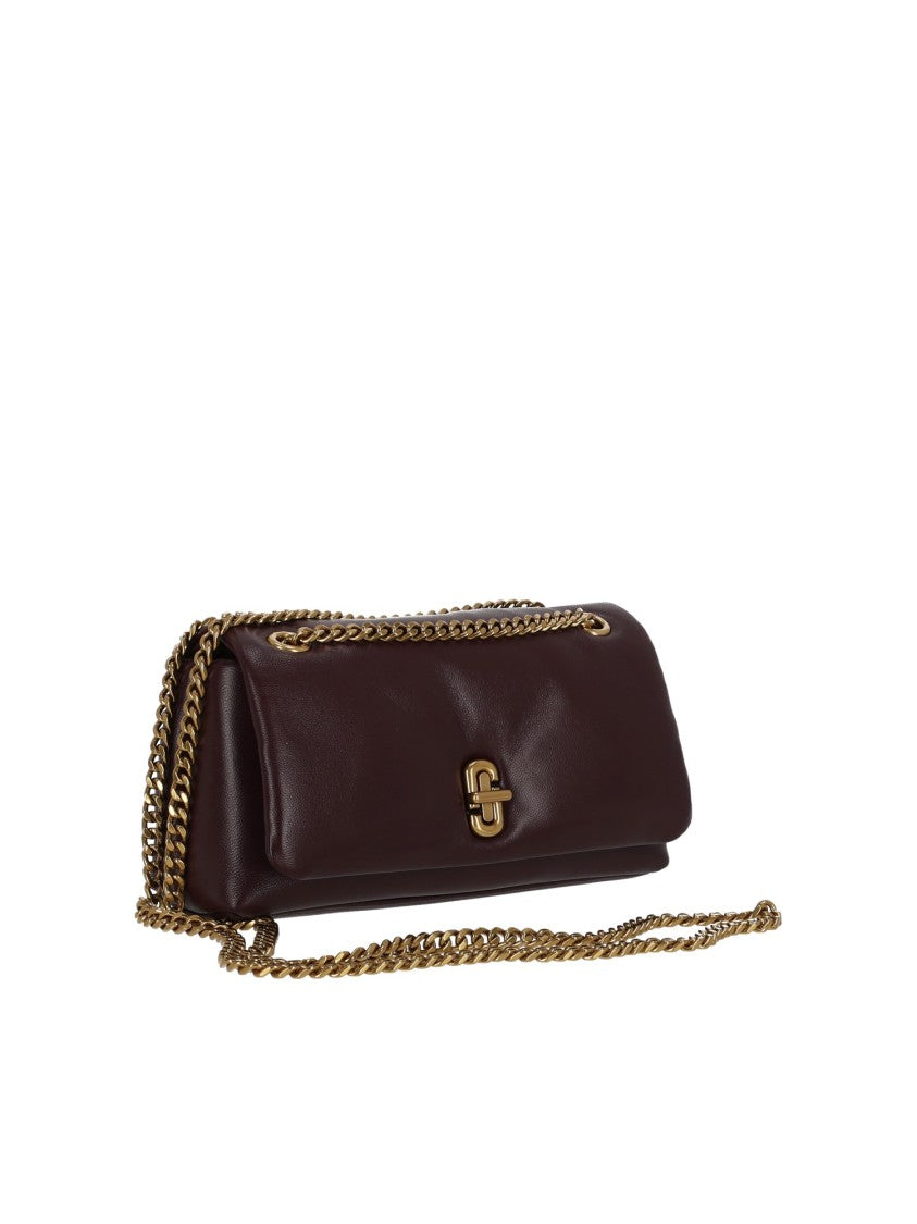 Marc Jacobs Burgundy The Chain Mini Leather Bag
