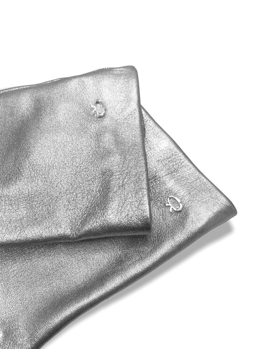 Gianvito Rossi Glove Nappa Silk Silver