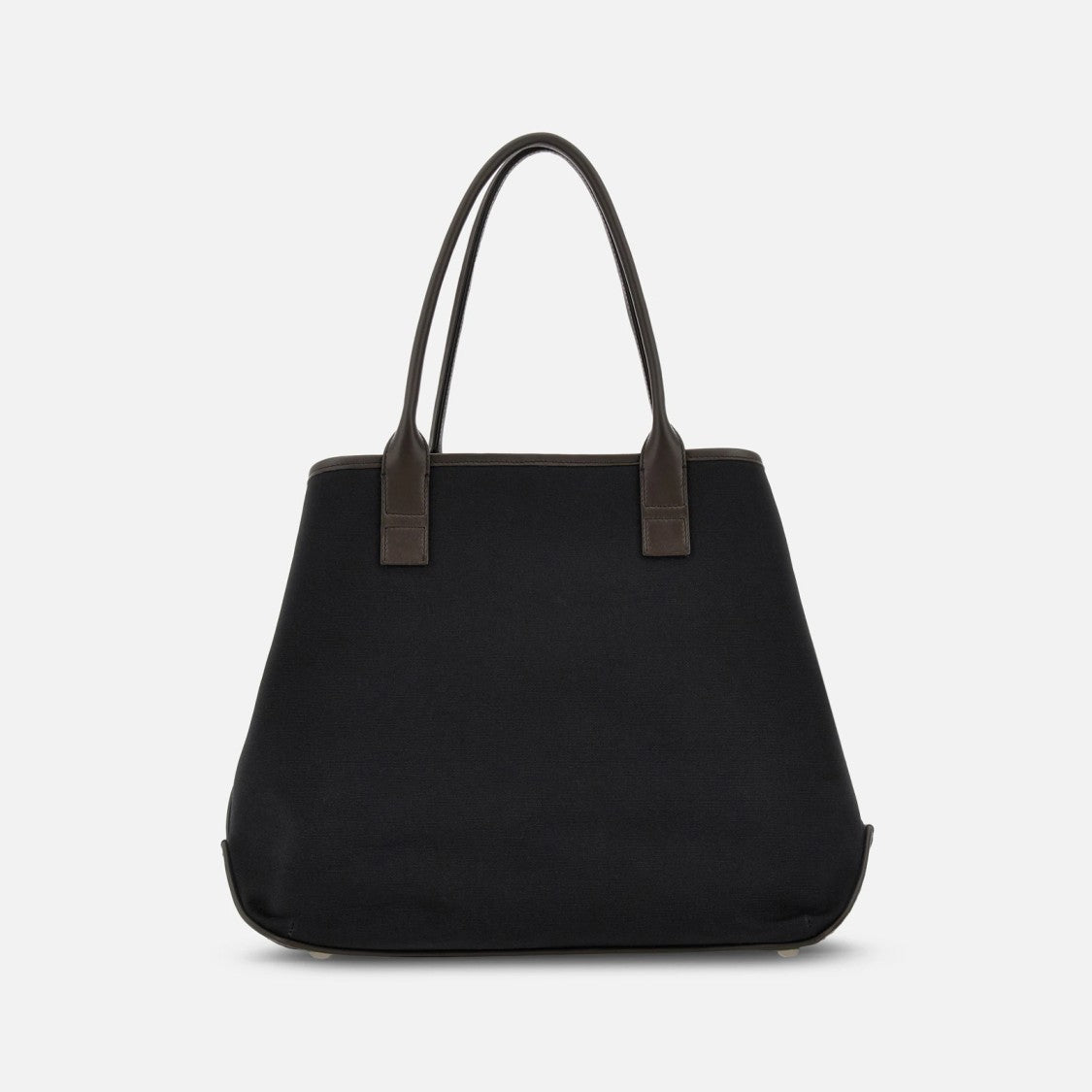 Hogan Trapezoidal Shopper Bag With Leather Accents