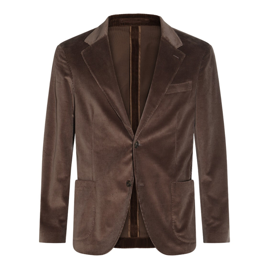 Lardini Classic Brown Corduroy Two-Piece Suit