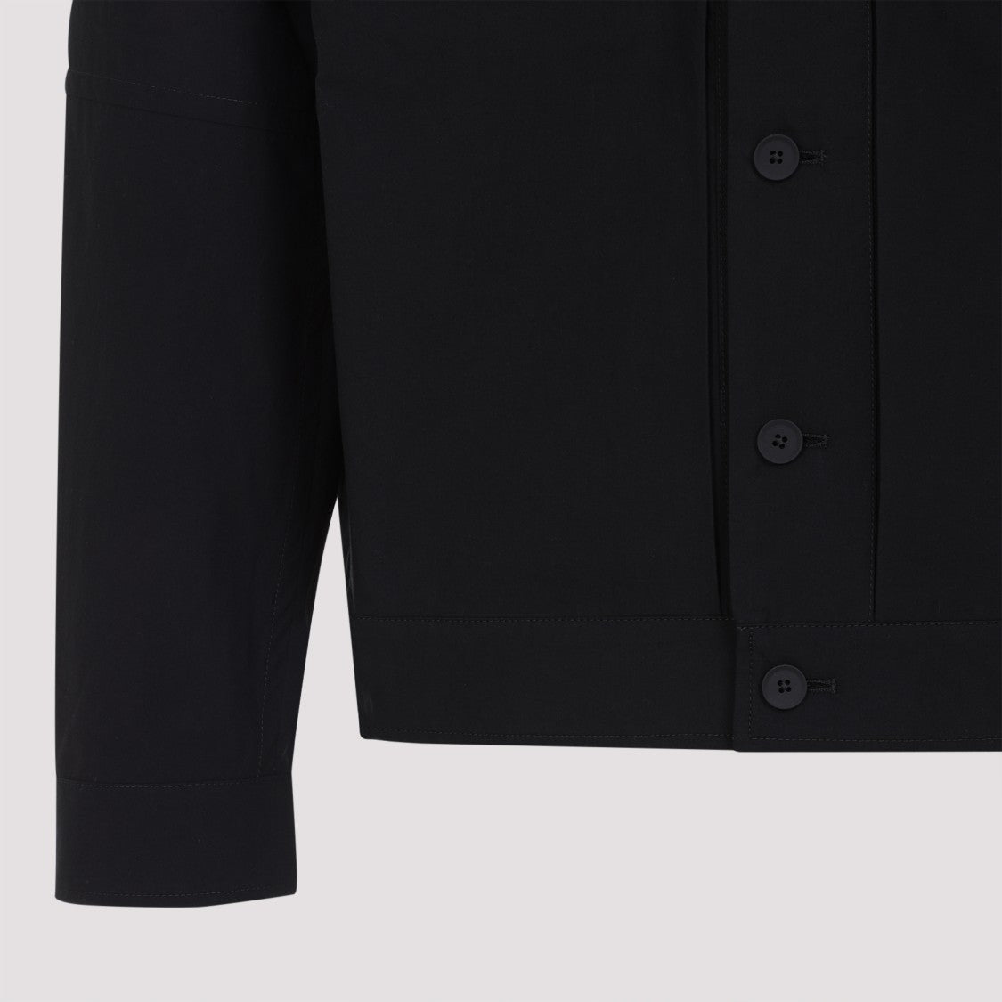 Craig Green Modern Black Cotton Jacket With Classic Collar