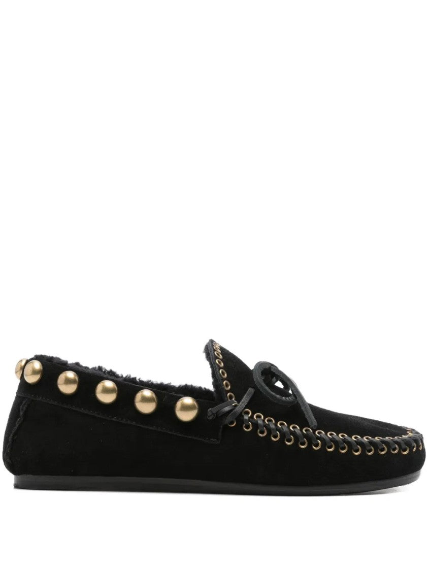 Isabel Marant Gold-Stud Embellished Loafers