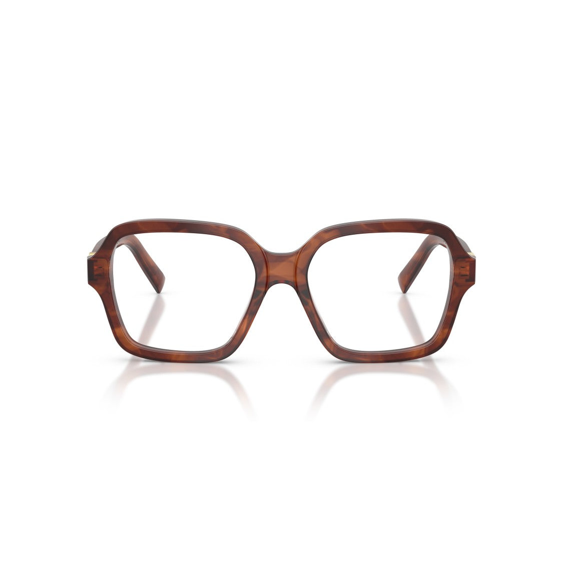 Miu Miu 0Mu 03Yv Oversized Tortoiseshell Square Frame Eyeglasses
