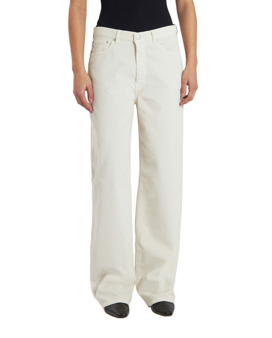 Ag High-Rise Wide-Leg Jeans With Five-Pocket Design