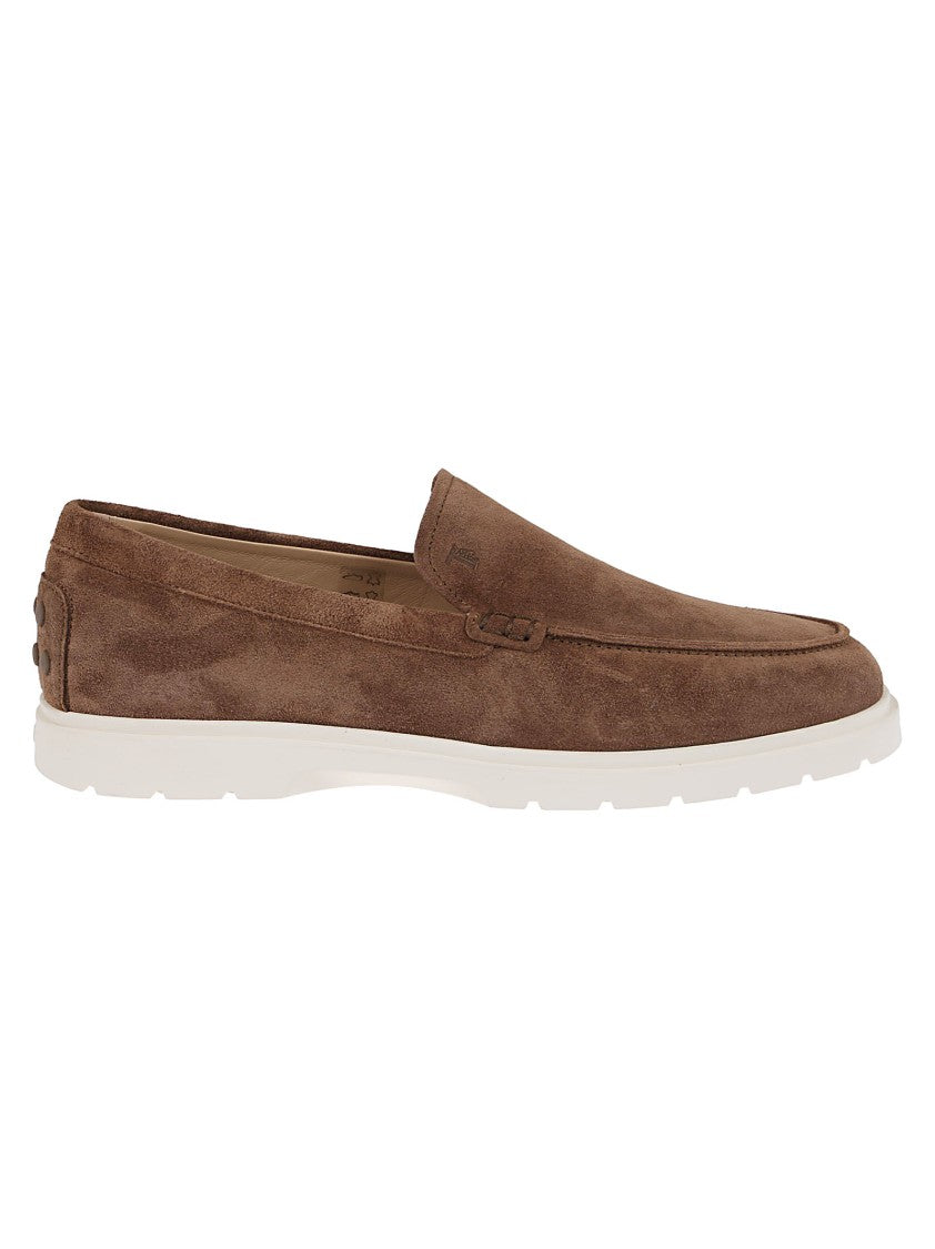 Tod's Slip-On Leather Moccasins With Classic Stitching