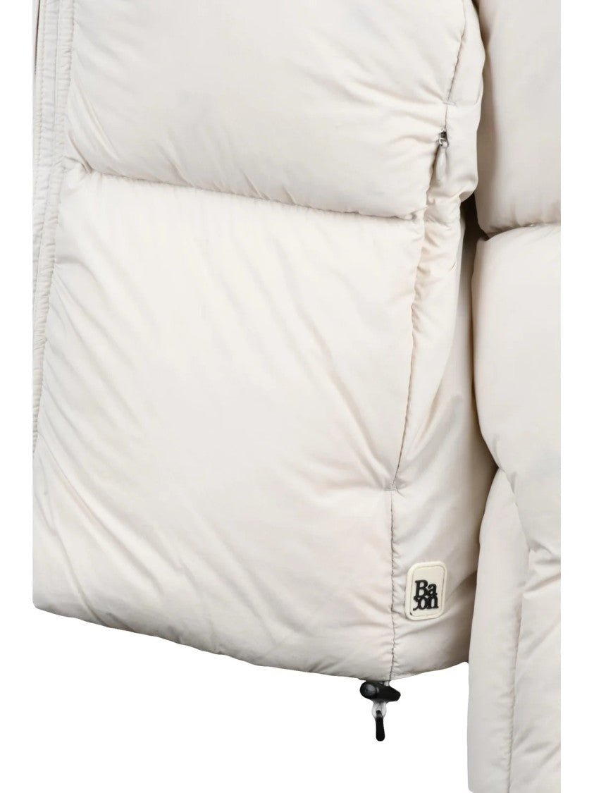 Bacon Beige Polyamide Storm Down Jacket