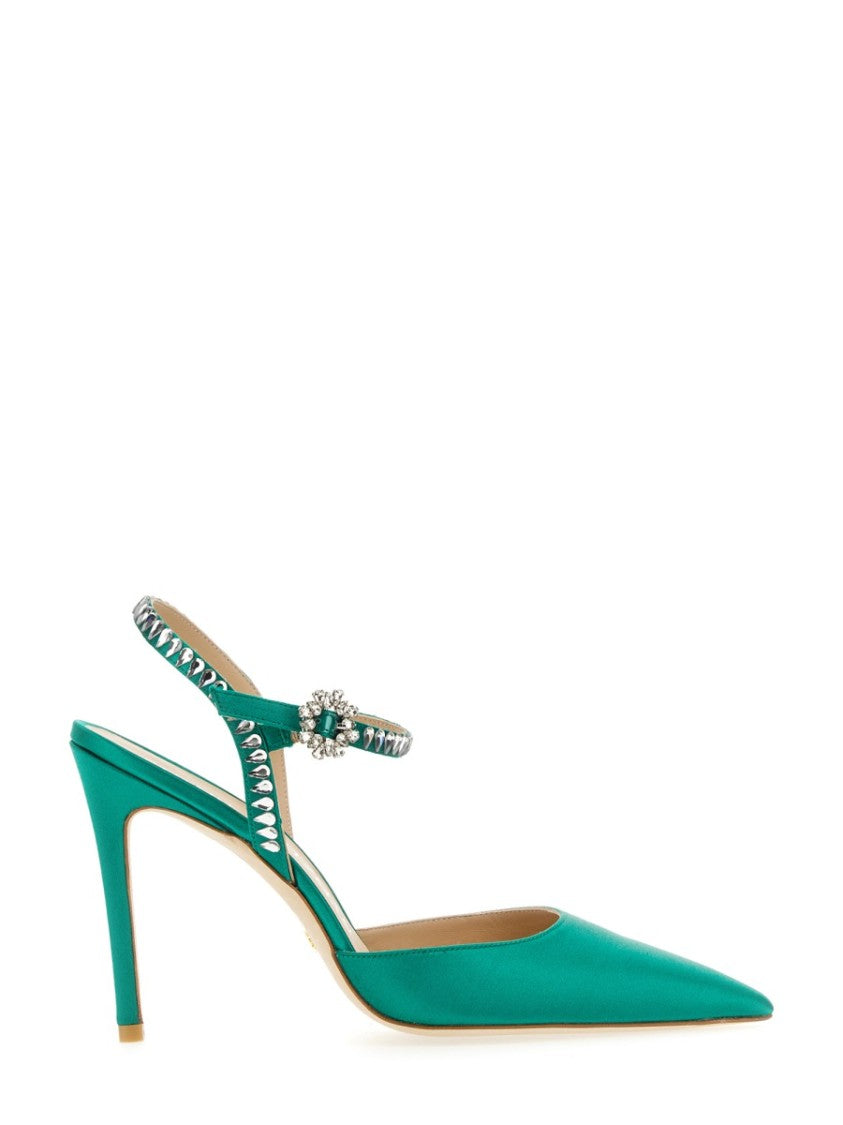 Stuart Weitzman Gemcut 100 Ankle Strap Pump