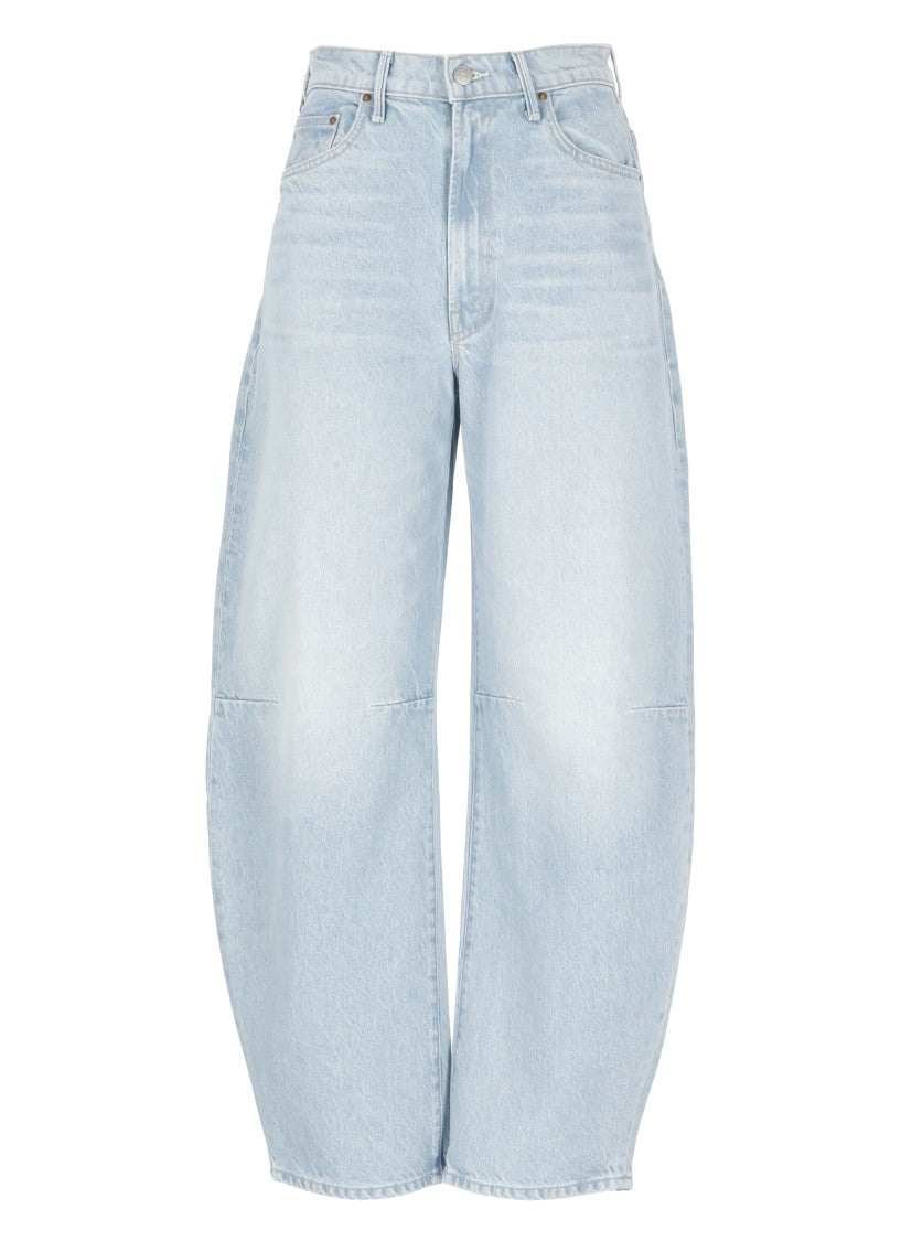 Mother Light Blue The Pony Keg Ankle Jeans
