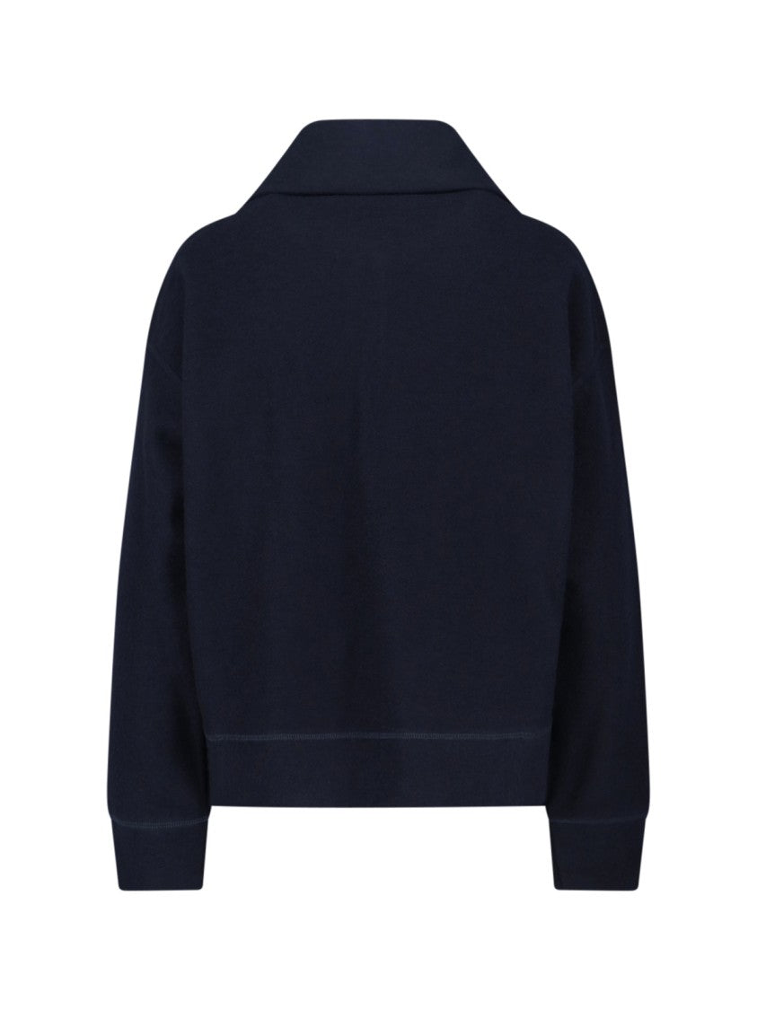 Jil Sander Zip Sweater – Navy Blue